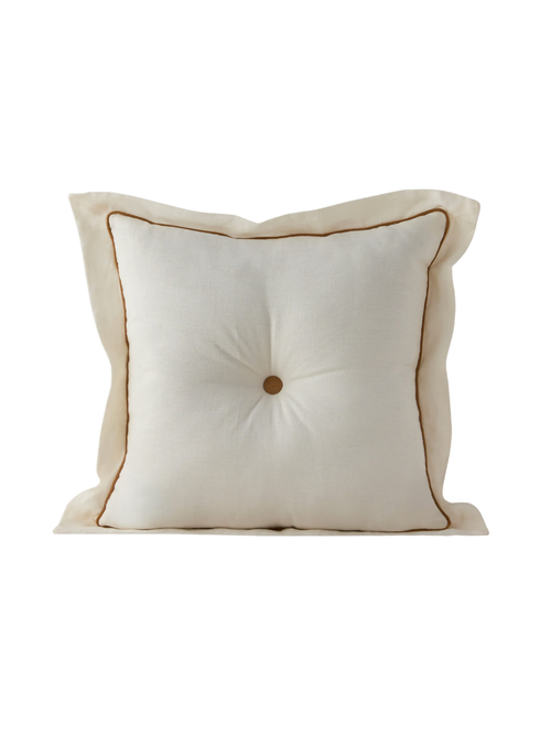 Cattleya Linen Tufted Pillow