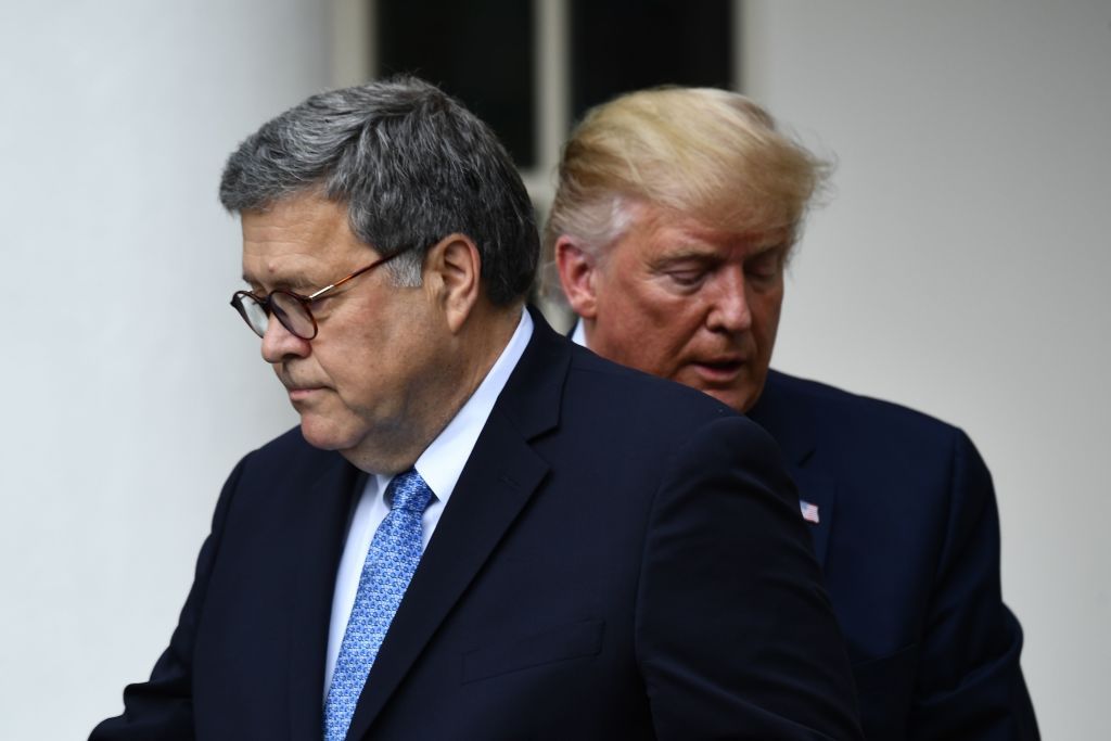 Attorney General William Barr and Trump