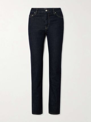 Mid-Rise Slim-Leg Jeans