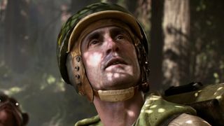A Rebel soldier on Endor in Star Wars Battlefront