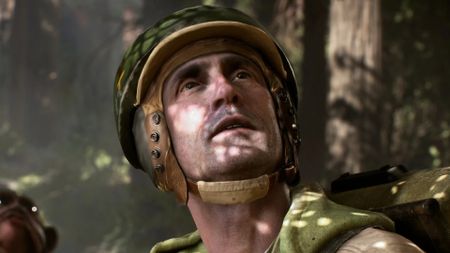A Rebel soldier on Endor in Star Wars Battlefront