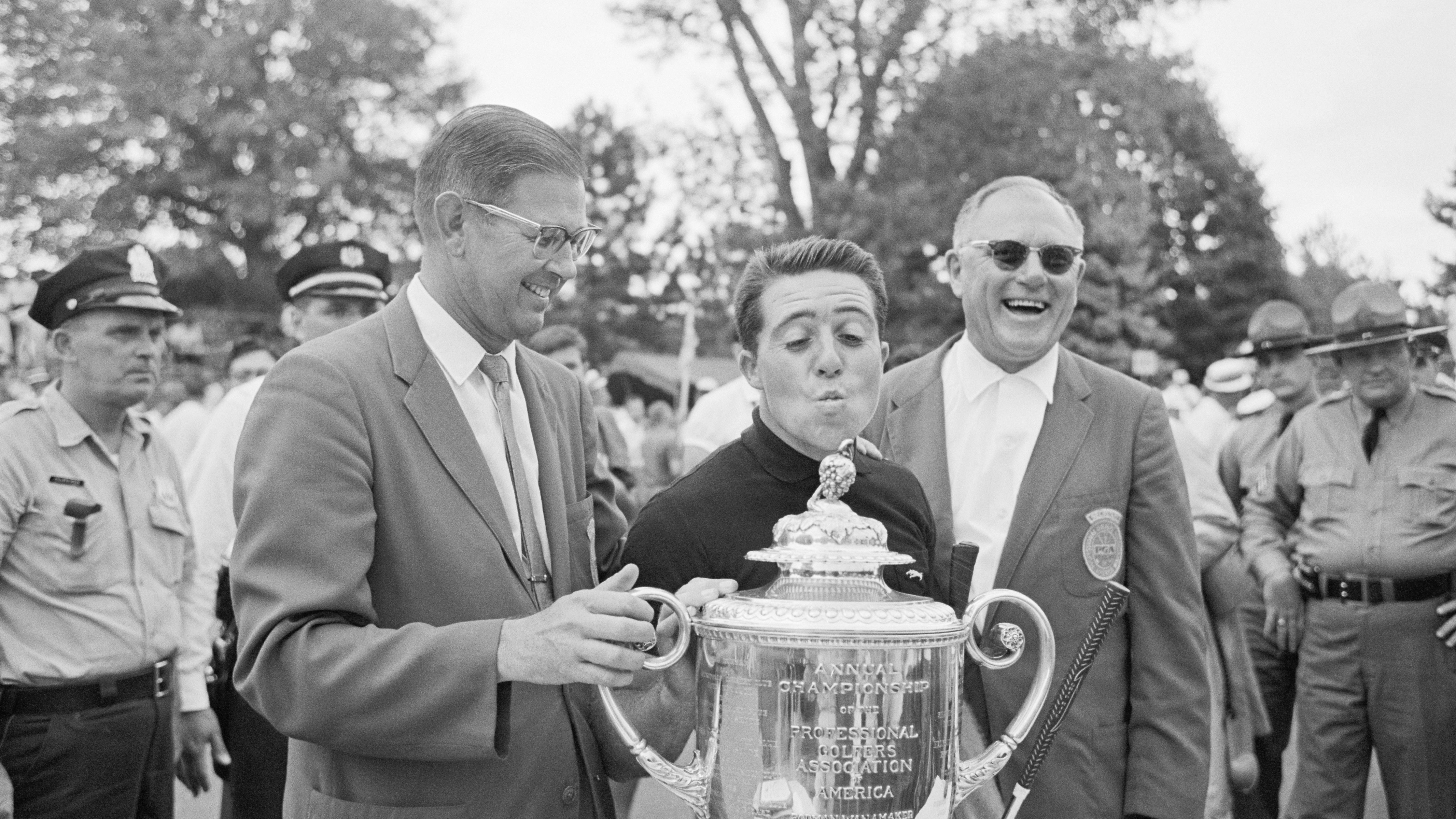 Gary Player wins the PGA Championship at Aronimink Golf Club in 1962