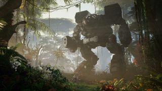 MadCat mech in a jungle from MechWarrior 5 Clans