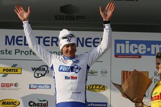 Yauheni Hutarovich (FDJ - Big Mat) on the podium