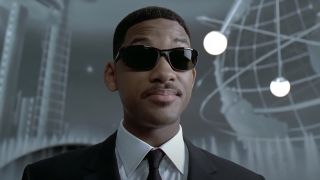 Will Smith wearing sunglasses as Agent J in Men in Black