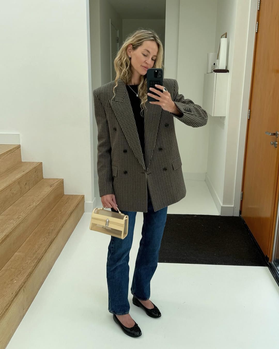 Stylish Scandinavian women wearing jeans