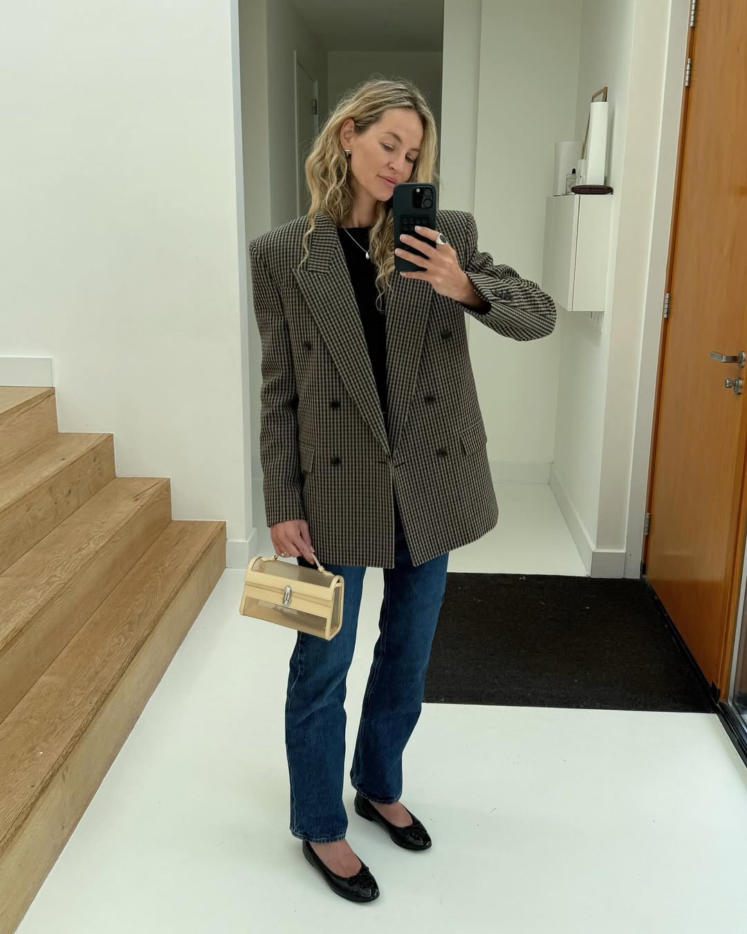 Stylish Scandinavian women wearing jeans