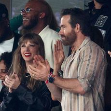 Taylor Swift and Ryan Reynolds watch a Kansas City Chiefs NFL game together