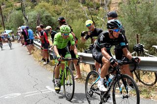 Sergio Henao attacks on stage 3 of the 2016 Tour Down Under
