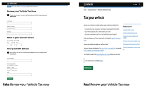 Vehicle tax scam