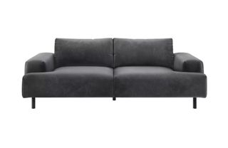 A modern grey sofa