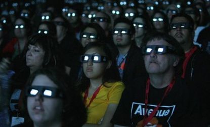 Audience members take in the 3D version of "Avatar": Since that film's record-breaking haul, many moviegoers have soured on 3D.