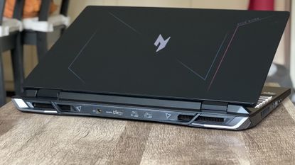 Acer Nitro gaming laptop on a wooden table