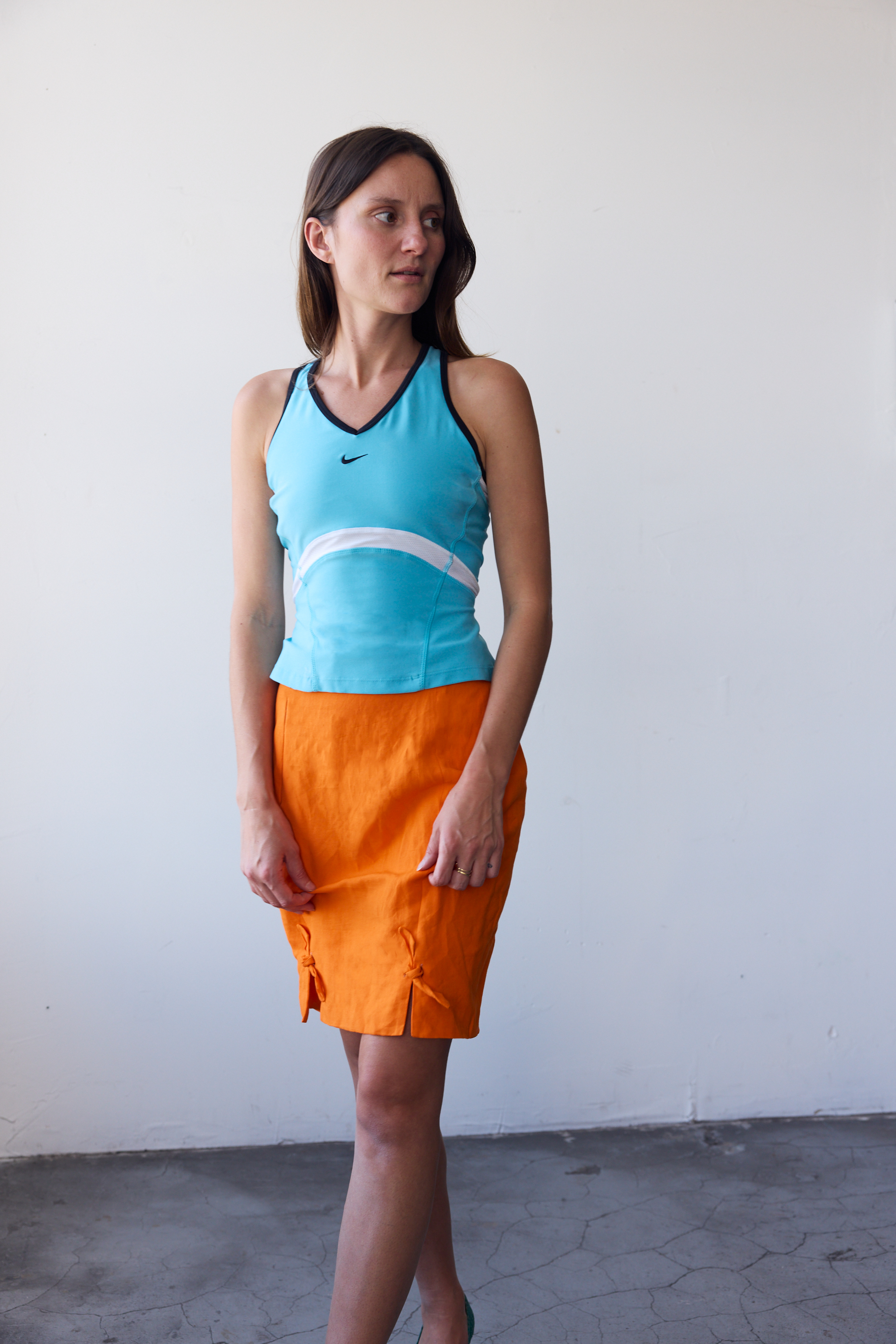 Blue Fit and Flare Tank &amp;mdash; Rummage Stretch