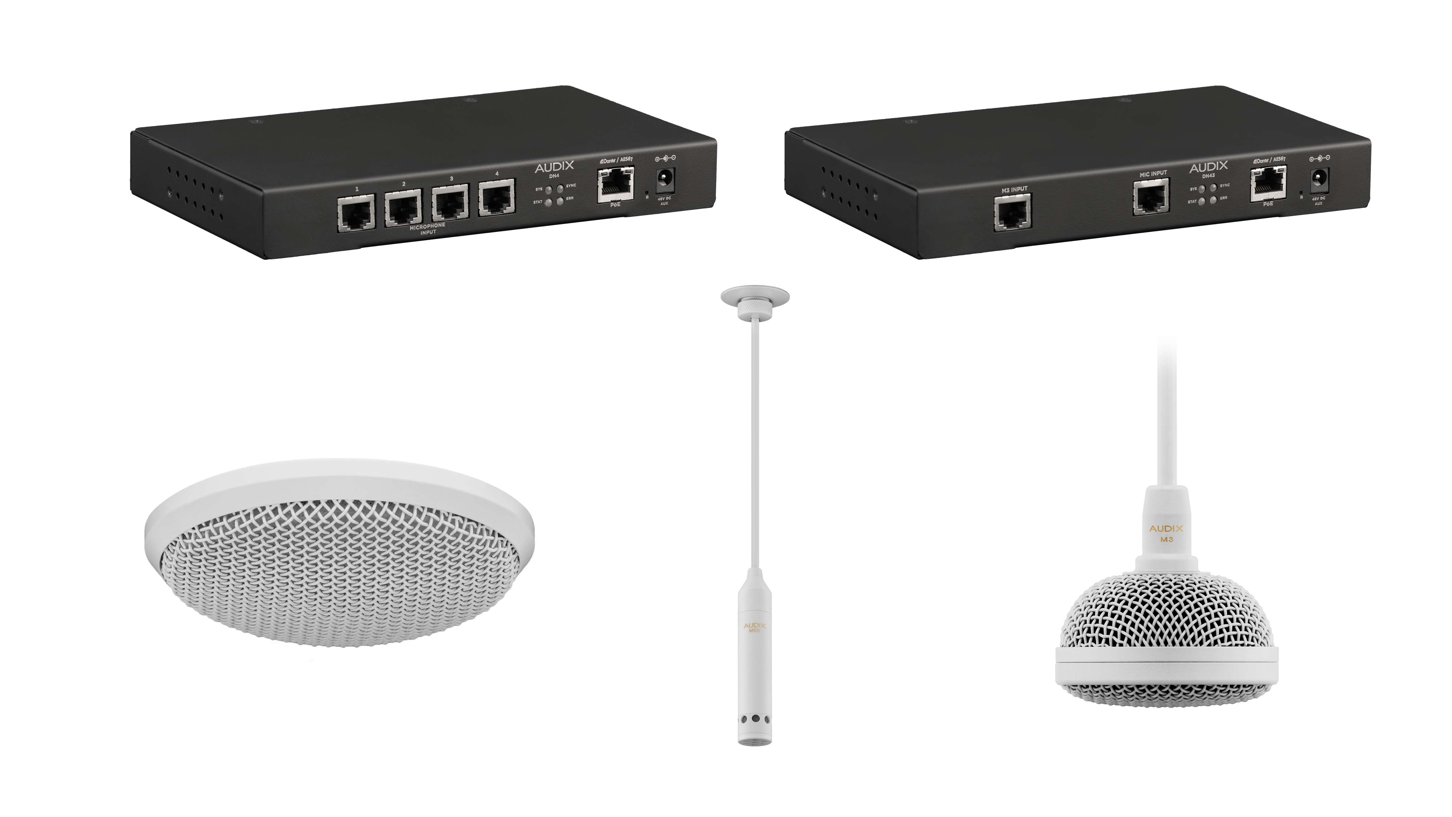 Audix Dante|AES67 microphone networking system