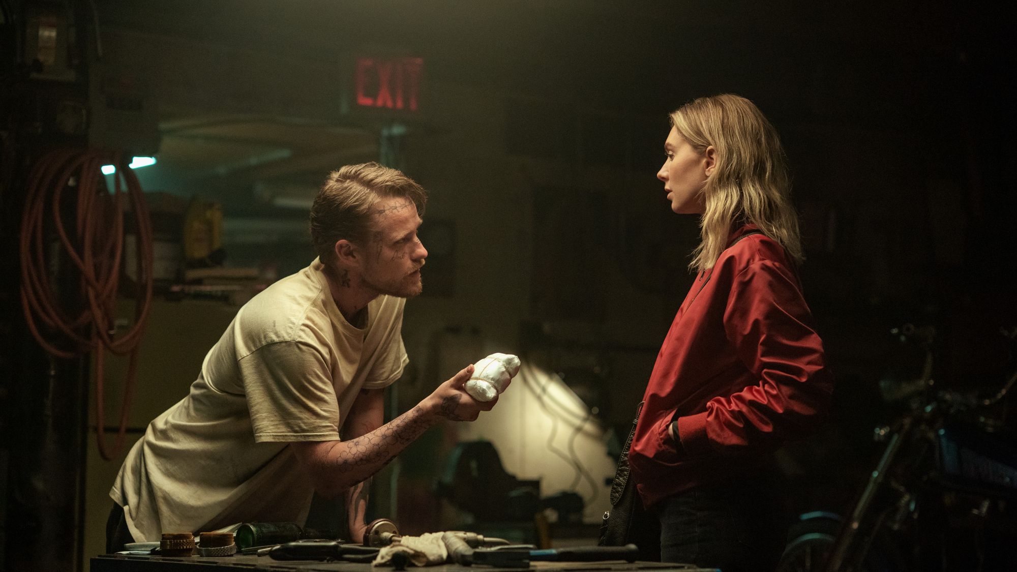 Sean Martini and Vanessa Kirby in Night Always Comes