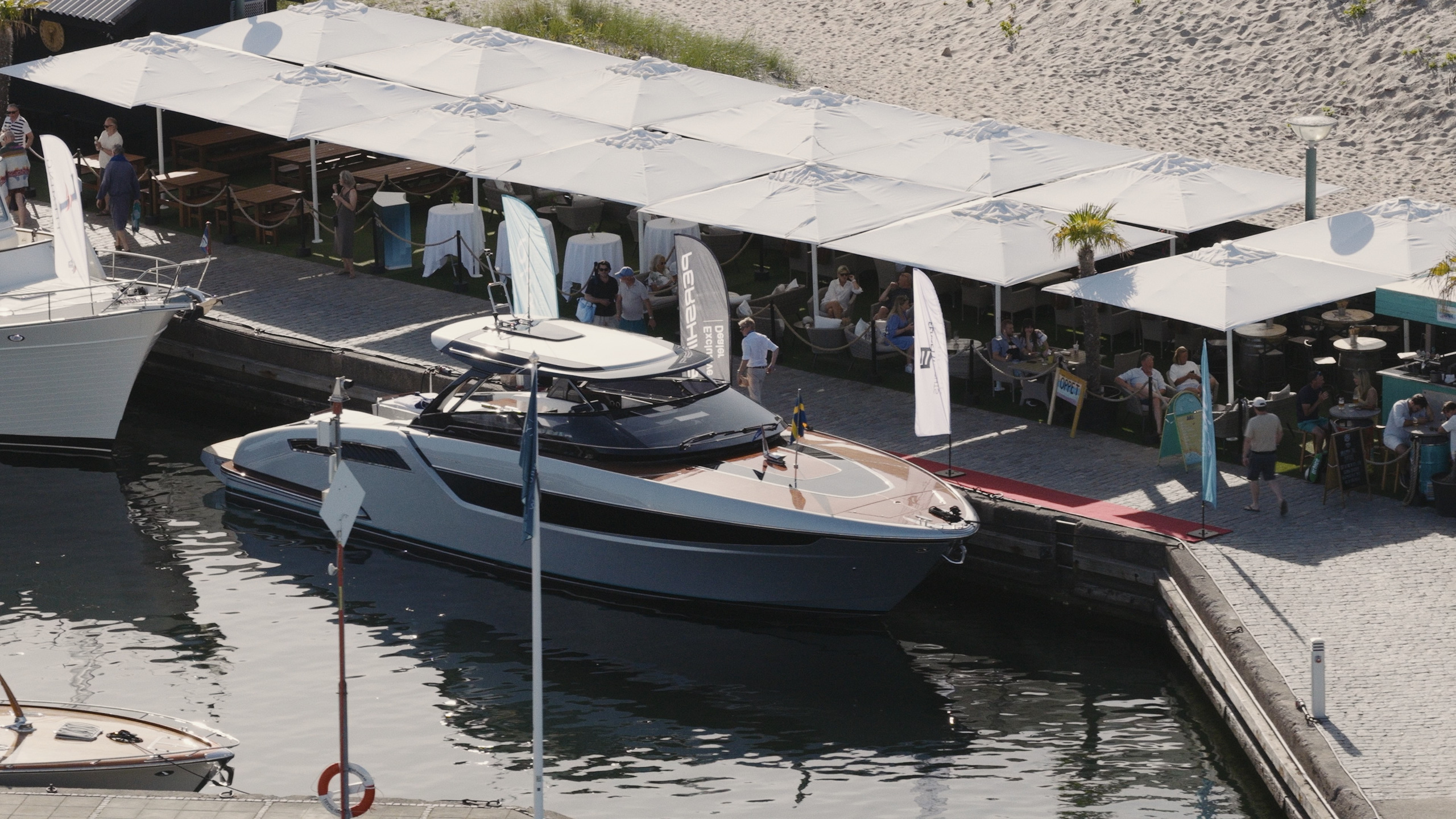 The Aurora Yacht Show in B&amp;aring;stad Harbour, Sweden