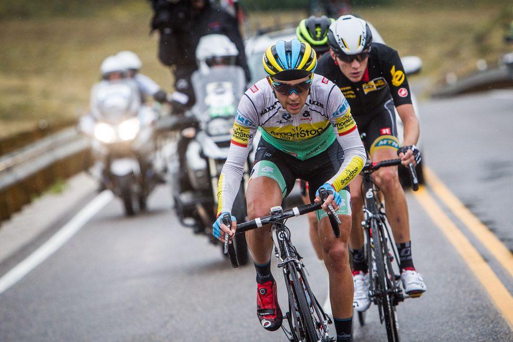 Emerson Oronte (SmartStop) tries to keep the break going.