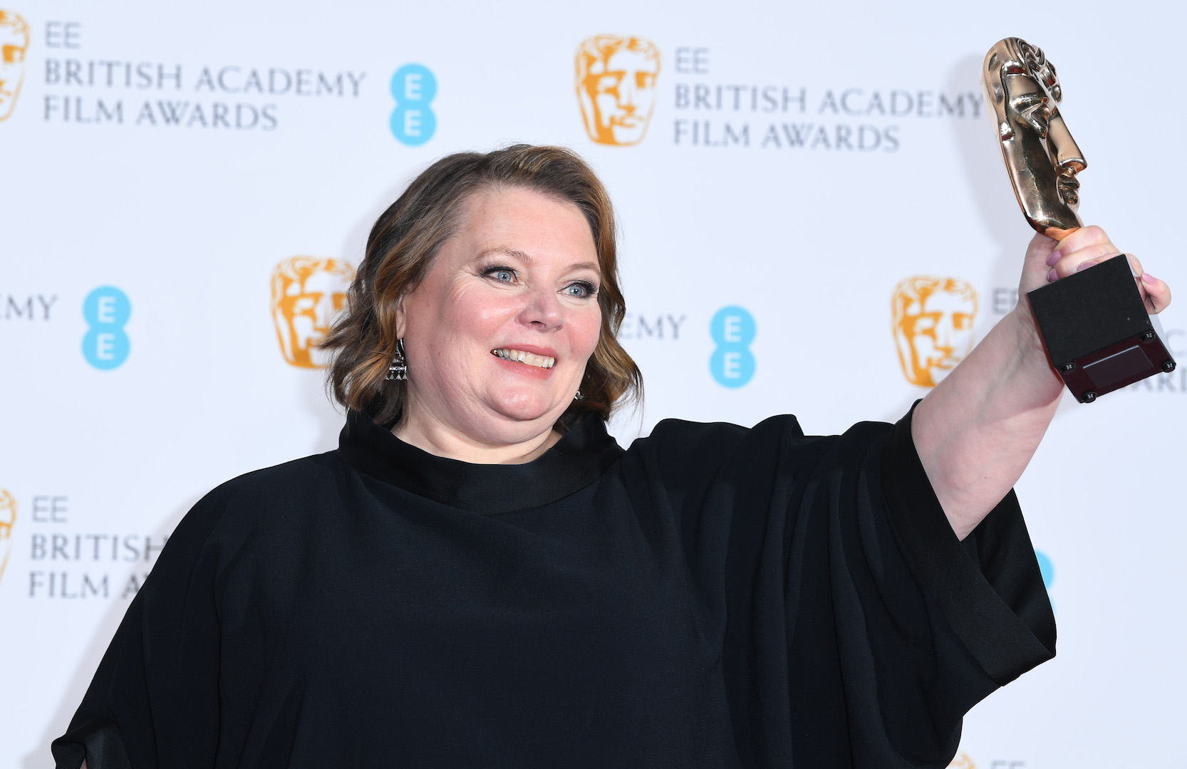 Joanna Scanlon poté, co vyhrála svou první cenu BAFTA