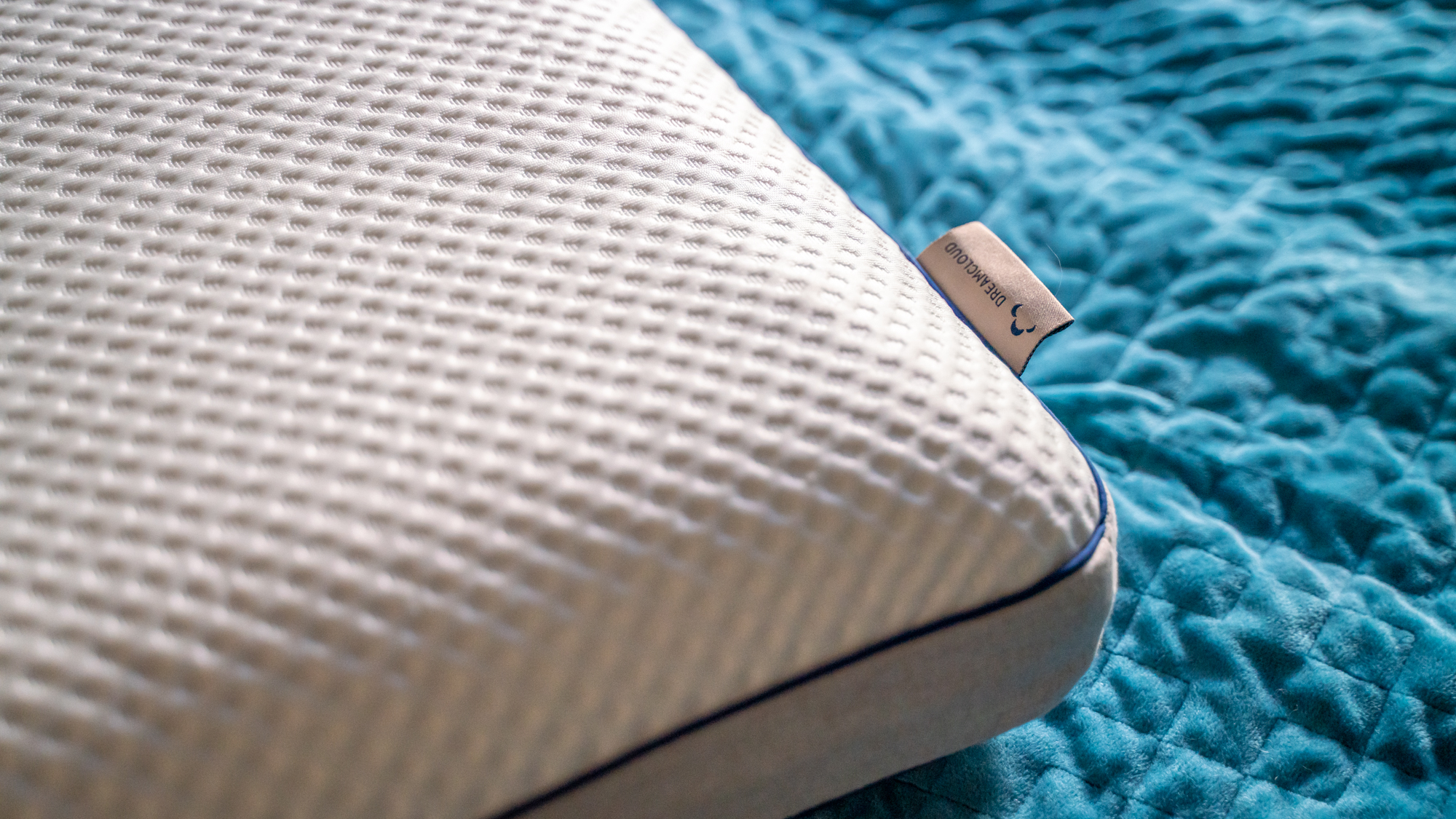 Close-up of the DreamCloud Best Rest pillow