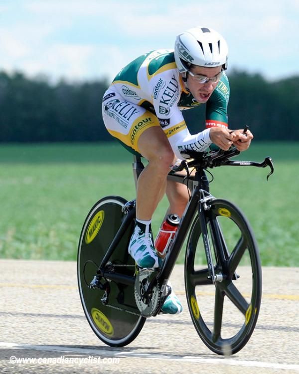 Zach Bell (Kelly Benefit Strategies) 'didn't get caught' by winner Svein Tuft and finished second.