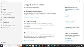 Microsoft Defender screen shot