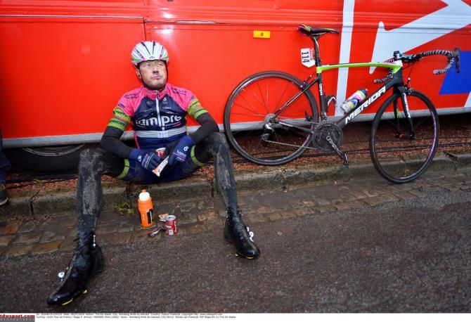 Chris Horner (Lampre-Merida) after the stage