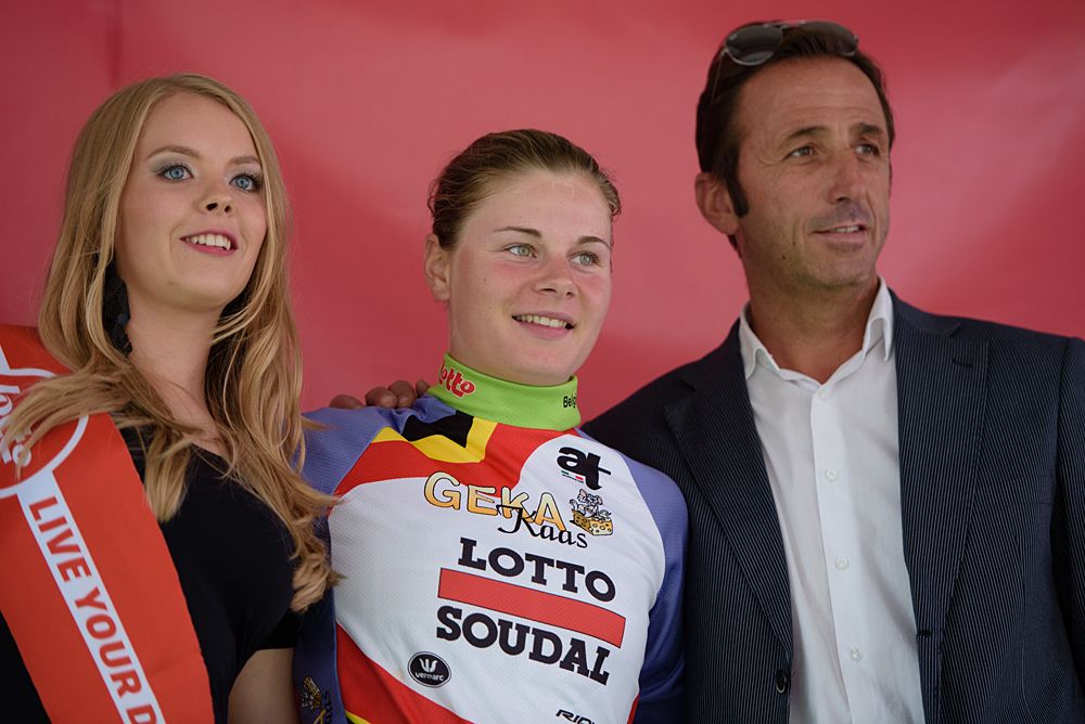 Lotte Kopecky (Lotto Soudal) is the best placed Belgian rider at the 97 km Stage 3 of the Lotto Belgium Tour 2016