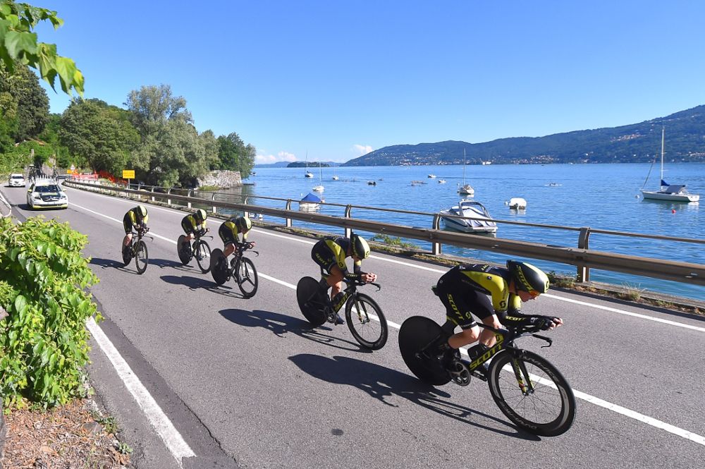 Mitchelton-Scott finished second in the opening stage of the Giro Rosa