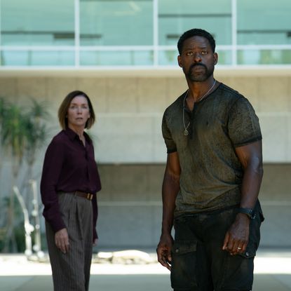 Julianne Nicholson as Sinatra and Sterling K. Brown as Xavier Collins in the 'Paradise' season 2 finale.