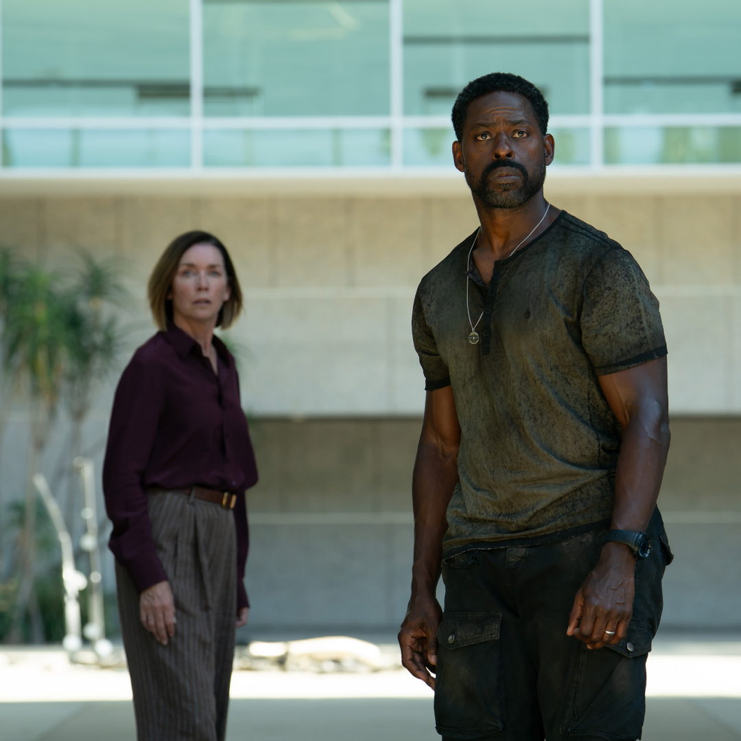 Julianne Nicholson as Sinatra and Sterling K. Brown as Xavier Collins in the 'Paradise' season 2 finale.