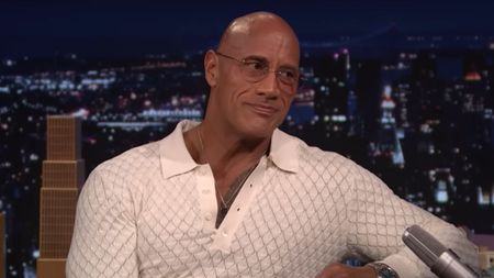 Dwayne Johnson on the Tonight Show starring Jimmy Fallon.