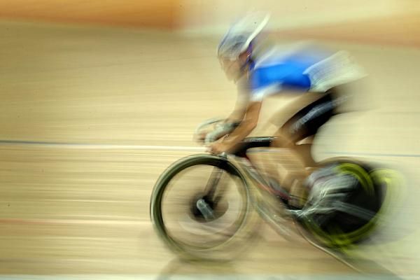 The Flash: Maddison Hammond (VIC) during the under 19 men's kilo