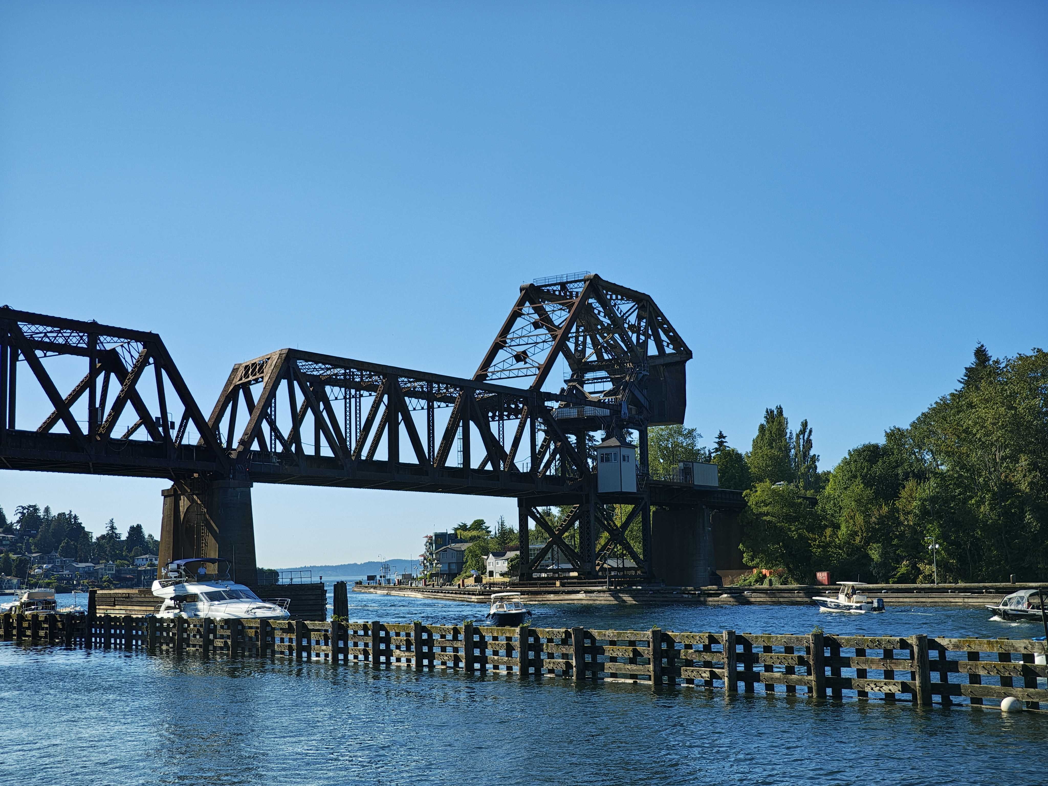 A bridge over water