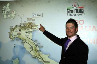 Andrea Guardini at the 2012 Giro d'Italia presentation