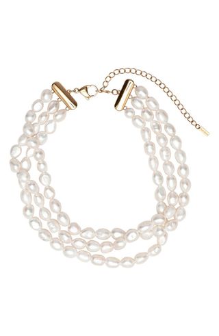 Freshwater Pearl Triple Strand Necklace