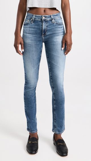 Mari High Rise Slim Straight Jeans