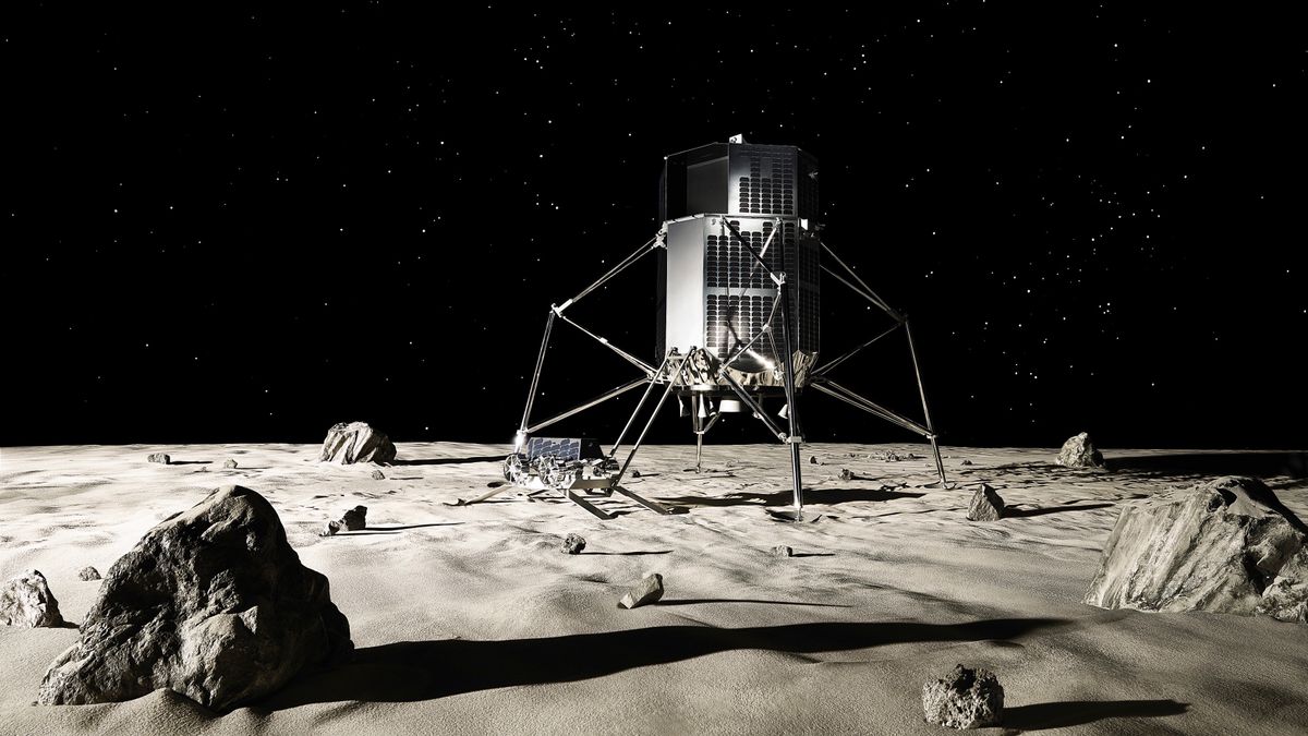 A promotional image from iSpace includes artwork depicting both a rover and a lander.