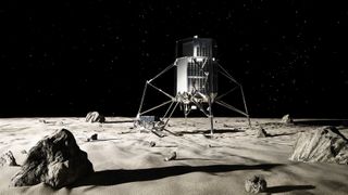 A promotional image from iSpace includes artwork depicting both a rover and a lander.