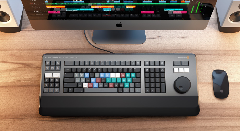 Blackmagic Design Announces New DaVinci Resolve Editor Keyboard