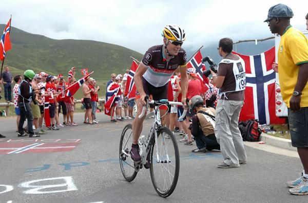 Chris Horner (RadioShack) was prominent in the stage 17 endgame and finished 9th on the day.
