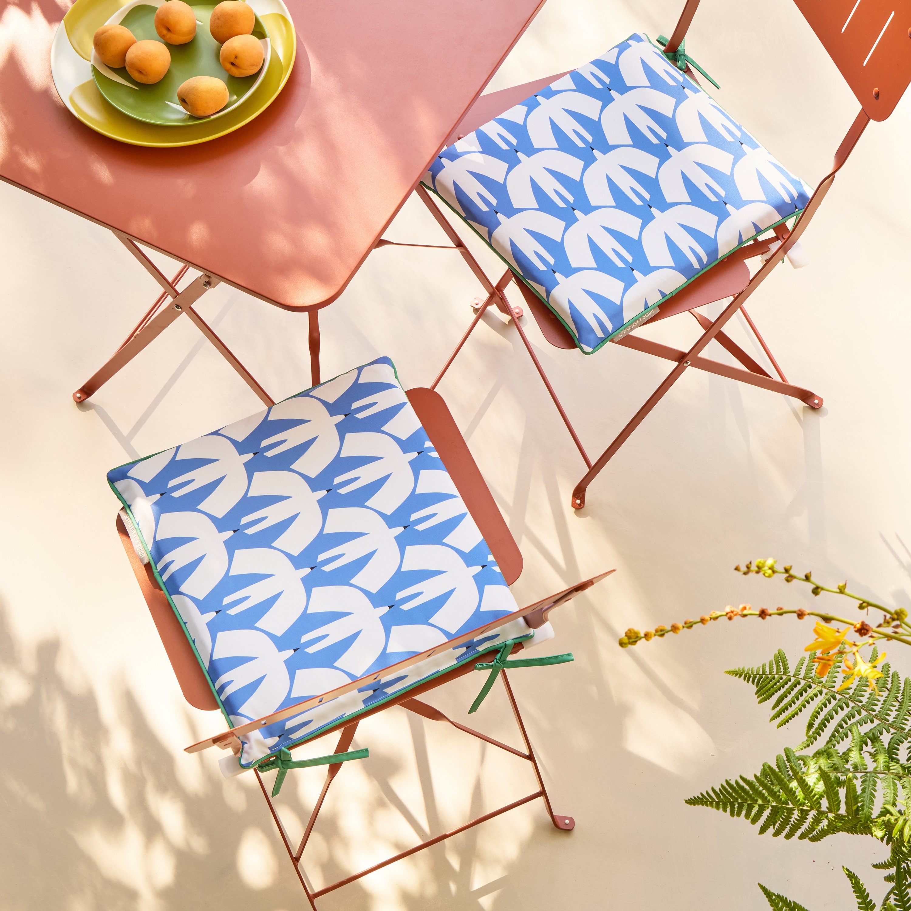 Habitat X Scion Pack of 2 Bird Pajaro Garden Seat Cushions