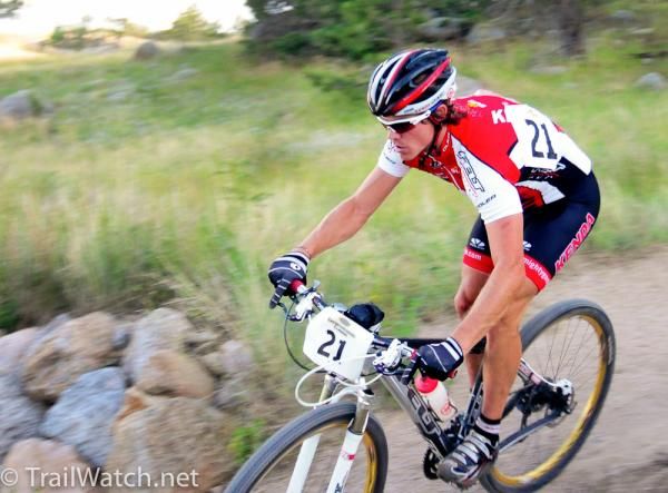 Andy Schultz (Kenda-Felt) rides the only part of course where riders could recover a bit