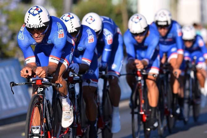 FDJ in the Vuelta a Espa&ntilde;a team time trial