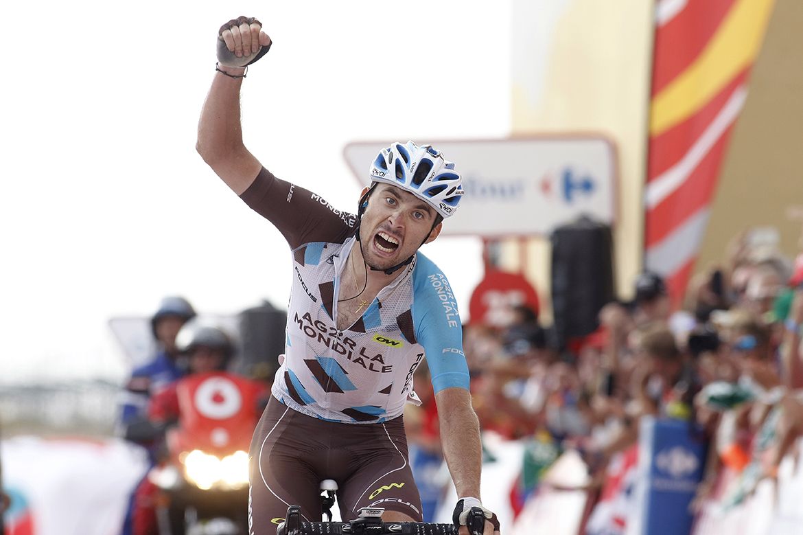Pierre Latour (AG2R La Mondiale) won a hard-fought battle with Darwin Atapuma to win stage 20