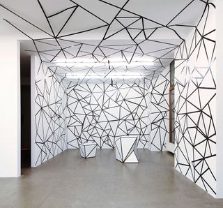 Graphic installation by Esther Stocker