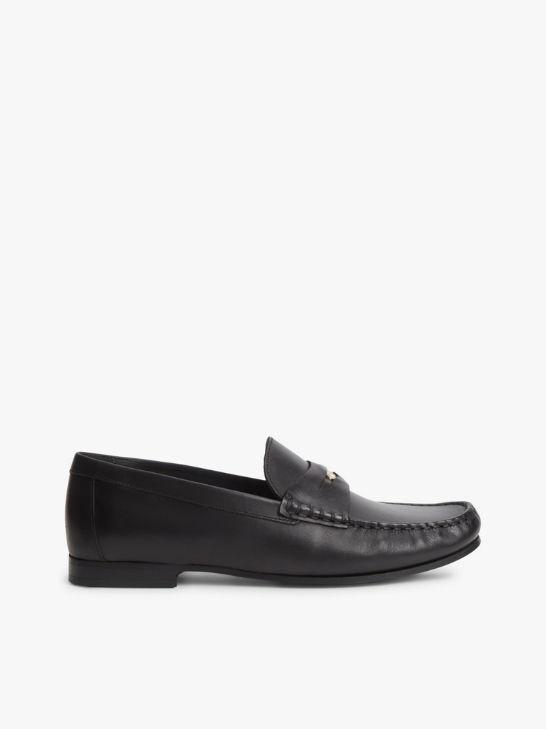 Th Monogram Leather Penny Loafers