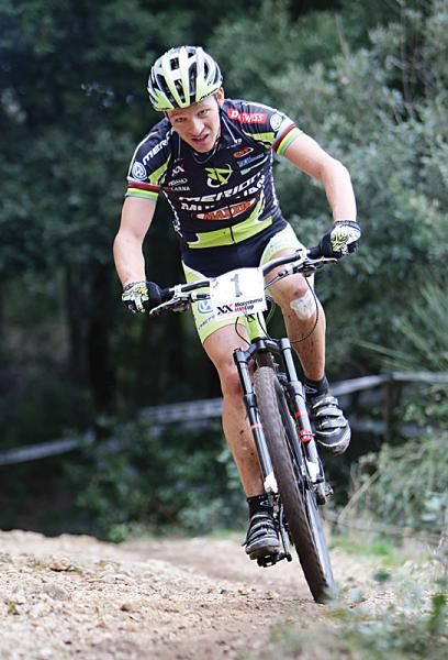 Ralph Naef (Multivan Merida Biking Team) rides to third