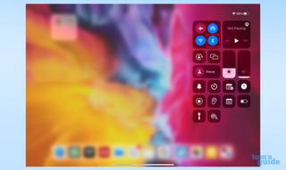 The iPadOS Control Center