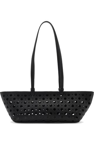 Die-Cut Faux Leather Shoulder Bag